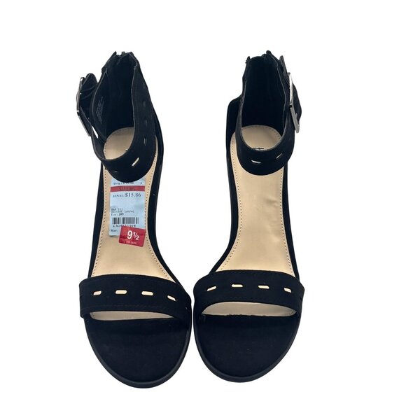 Bar III 2-piece Breeanne Sandal, Black, Size Mismatch (right 9.5/ left 10) - Picture 2 of 13